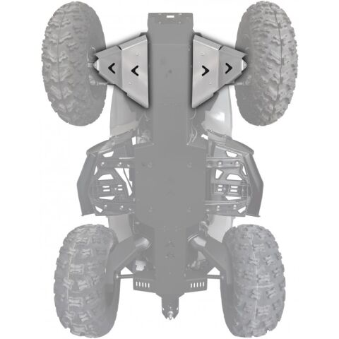 XRW FRONT A-ARM GUARDS ALU - RENEGADE 650/1000 XXC 2023+