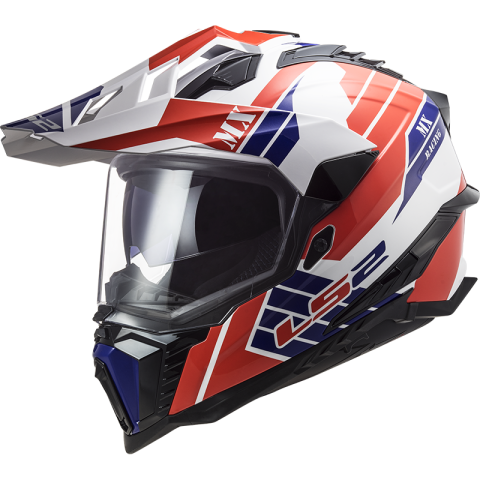 LS2 MX701 EXPLORER ATLANTIS G.WHITE RED BLUE S