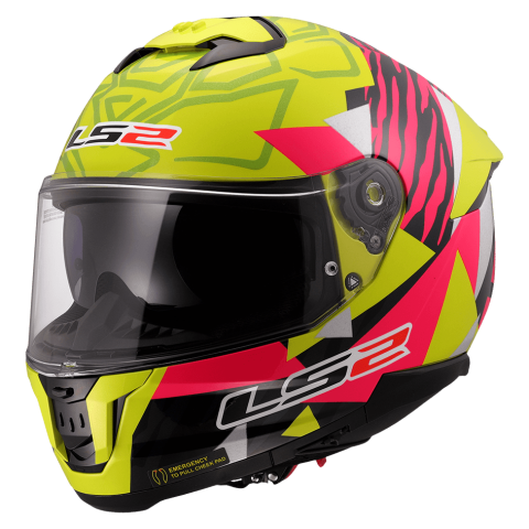 LS2 FF808 STREAM II TIGER H-V YELLOW PINK-06