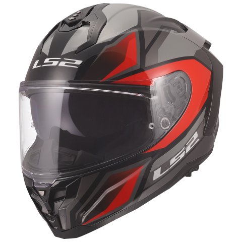 LS2 FF817 CHALLENGER II VIPER GREY RED XS