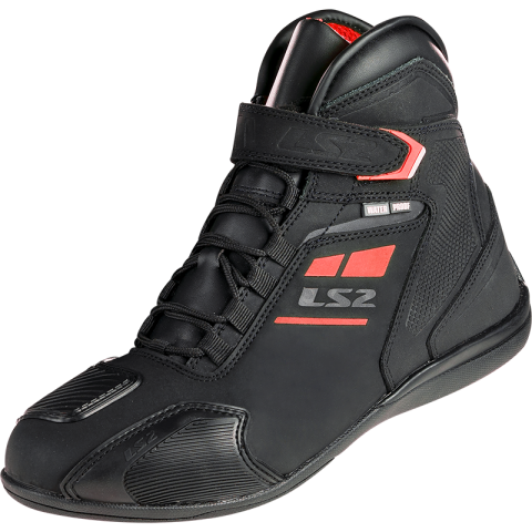 LS2 GARRA MAN BOOTS WP BLACK RED 41