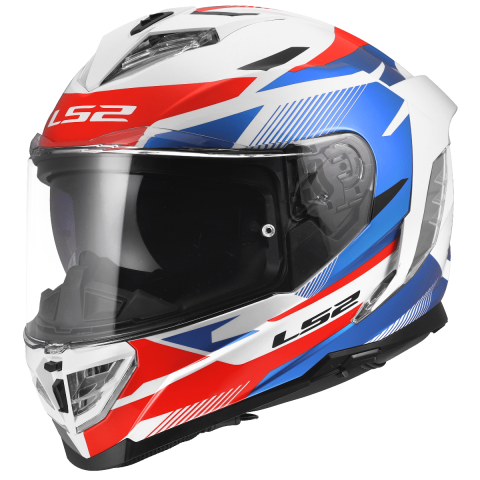 LS2 FF818 STORM III KOMAI WHITE BLUE RED XS
