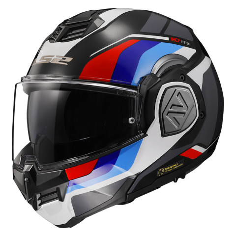 LS2 FF906 ADVANT SPORT GL.BLACK BLUE RED-06 S