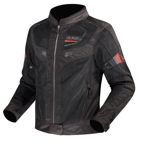 LS2 GARDA AIR LADY JACKET BLACK RED 5XL
