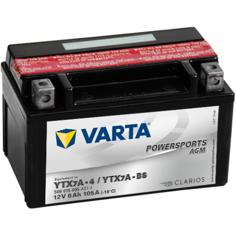 Varta 12V/6Ah - moto LF (YTX7A-4/YTX7A-BS)