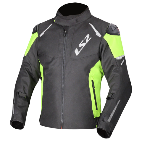 LS2 ZOOM MAN JACKET BLACK YELLOW XXL