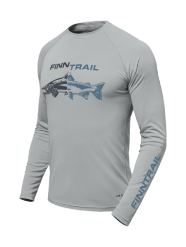 Finntrail Longsleeve Wave Fish Grey