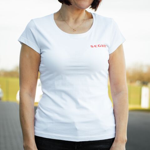SEGWAY POWERSPORTS White Women T-shirt S