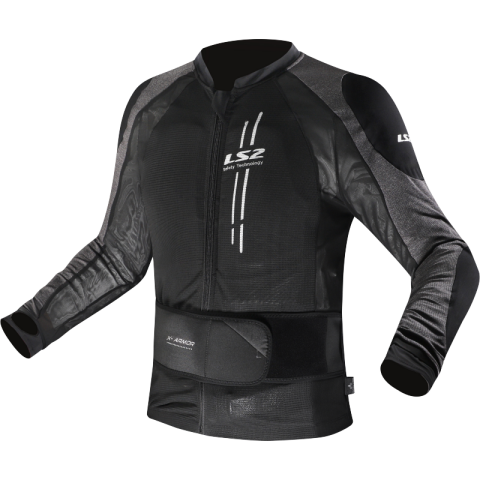 LS2 X-ARMOR MAN JACKET BLACK SILVER XS-S