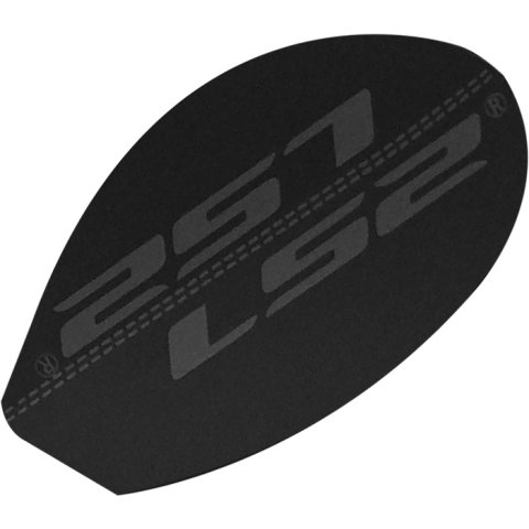 LS2 PLATE ALUMINUM CHIN BAR FF399 MATT BLACK