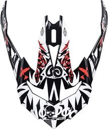 LS2 MX470 PEAK VOODOO BLACK WHITE RED