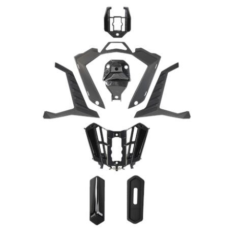 LS2 MX701 AIR VENT CHIN MATT BLACK