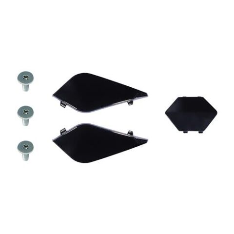 LS2 MX701 PEAK SCREWS+COVERS GLOSS BLACK