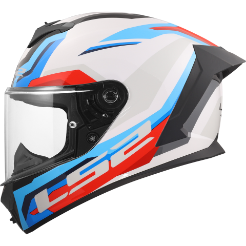 LS2 FF820 RAPID III HYPER WHITE BLUE RED XL