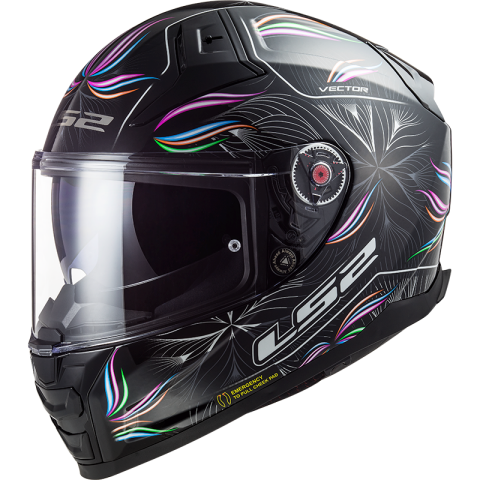 LS2 FF811 VECTOR II TROPICAL BLACK WHITE-06 S
