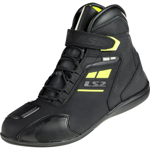 LS2 GARRA MAN BOOTS WP BLACK H-V YELLOW 47