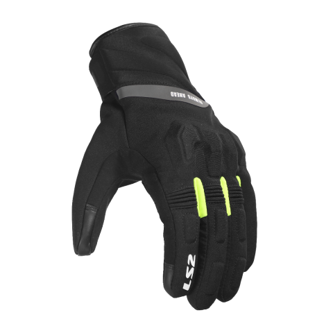 LS2 JET III LADY GLOVES BLACK H-V YELLOW M