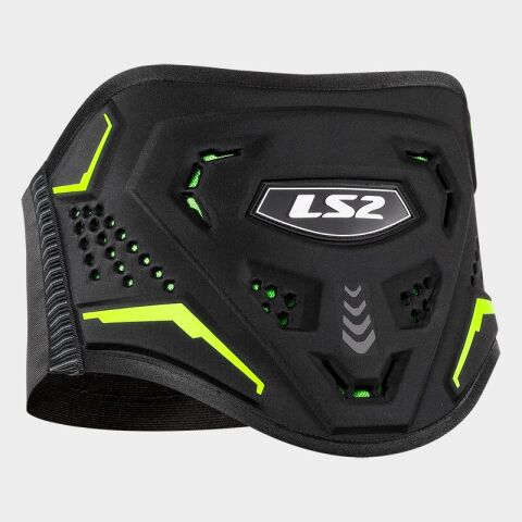 LS2 KOKU KIDNEY BELT BLACK H-V YELLOW M-L