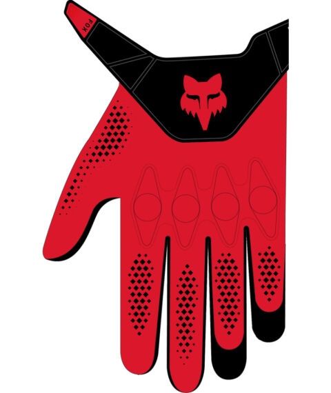 FOX Bomber Lt Glove Ce - 3X, Fluo RED MX24