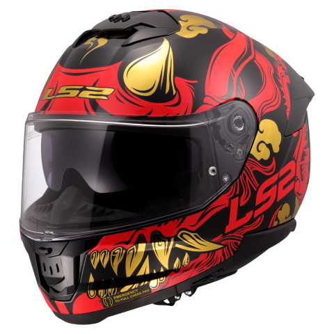 LS2 FF808 STREAM II DRAKO BLACK RED-06 XXS
