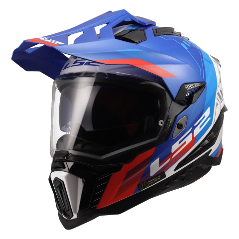 LS2 MX701 EXPLORER HEXA WHITE BLUE RED-06 S