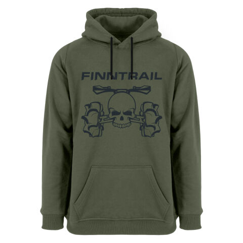Finntrail Hoody ATV skull Khaki XL