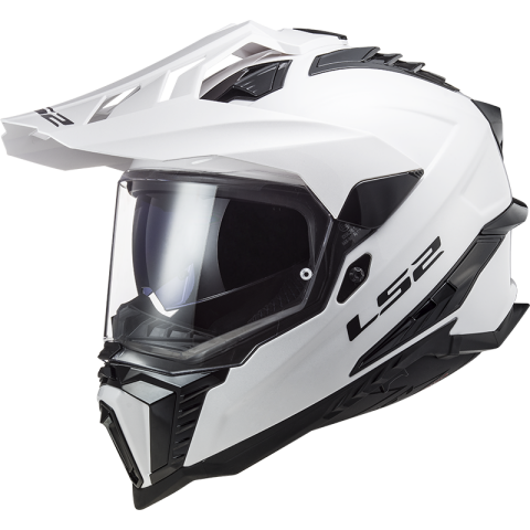 LS2 MX701 EXPLORER SOLID WHITE-06 M