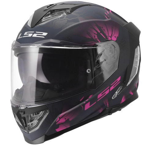 LS2 FF818 STORM III BURST BLACK PINK S