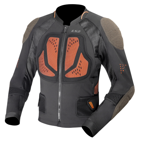 LS2 X-TERRAIN MAN JACKET BLACK H-V ORANGE XL