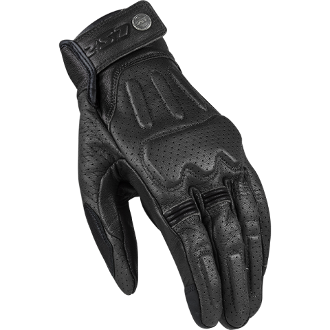 LS2 RUST MAN GLOVES BLACK LEATHER M