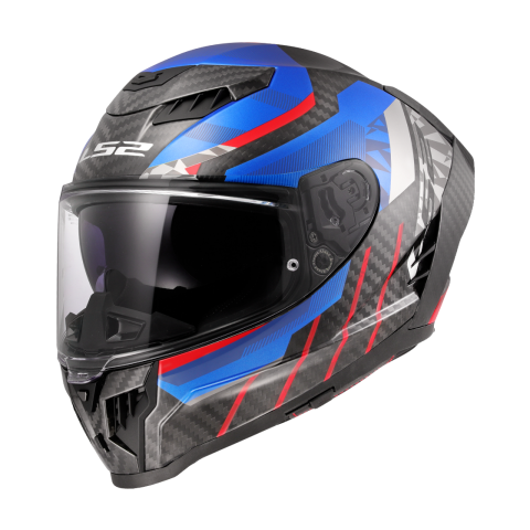 LS2 FF807 DRAGON TRAX BLUE RED L