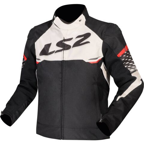 LS2 APEX MAN JACKET BLACK WHITE RED XXL