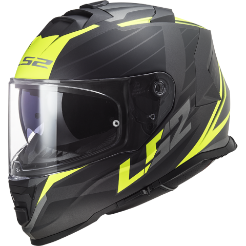 LS2 FF800 STORM II NERVE M.BLACK H-V YELLOW-06 3XL