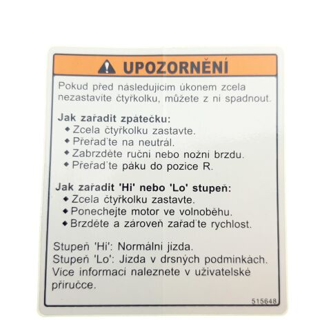 LABEL, SHIFT RANGE.
