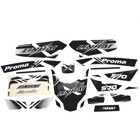 STICKER SET FOR ATV570 PROMAX OF LINHAI LOGO (SAND OR GREY)