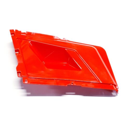 RH LOWER PANEL, RED (WITH HOLE)