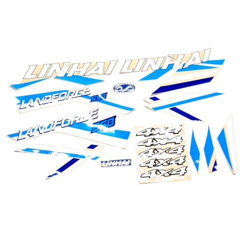 DECALS ASSY No.8 (BLACK、GRAY INJECTION FENDERS)