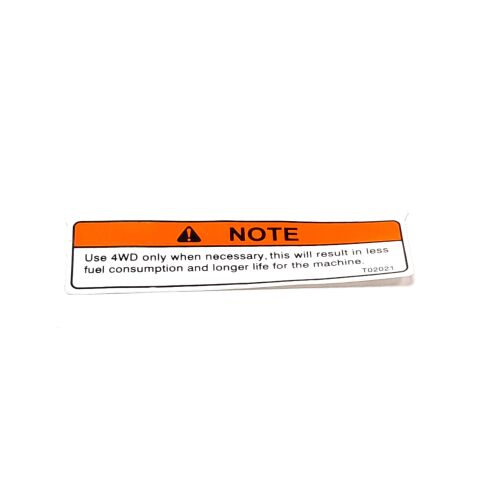 WARNING DECAL 21