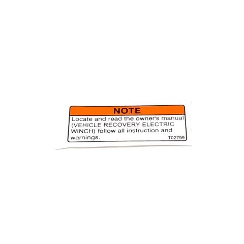 WARNING DECAL 799