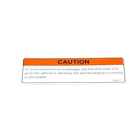 WARNING DECAL 17