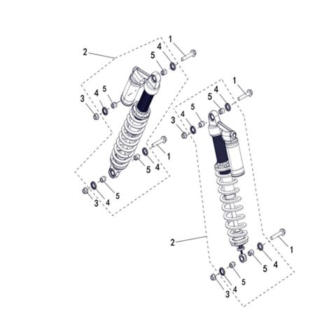 SHOCK ABSORBER REAR (OIL-AIR)