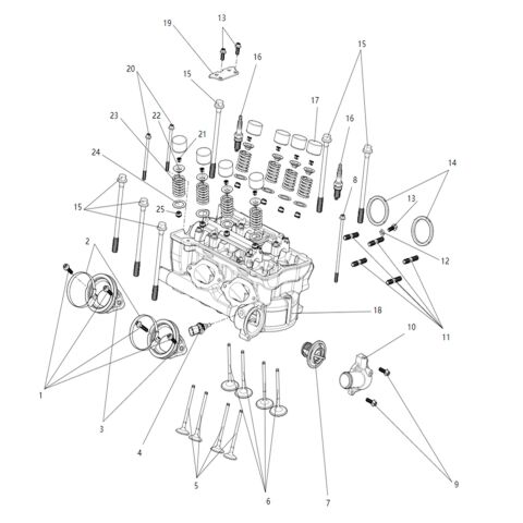 Cylinder head sub-assembly