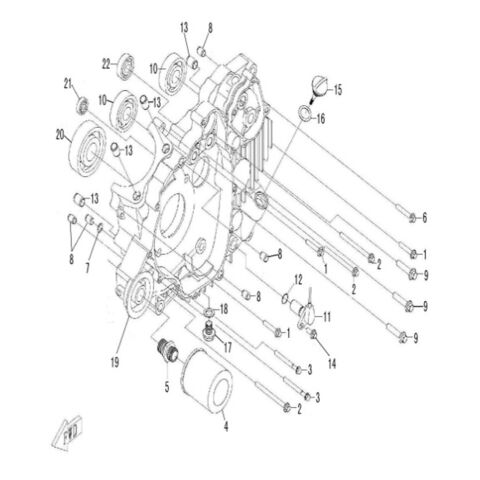 LEFT CRANKCASE