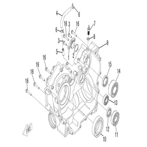 RIGHT CRANKCASE