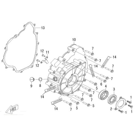 LEFT CRANKCASE COVER
