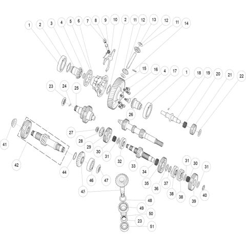 Transmission components（with diff）