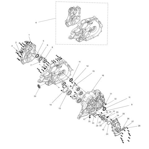 Gearbox combination（with diff)