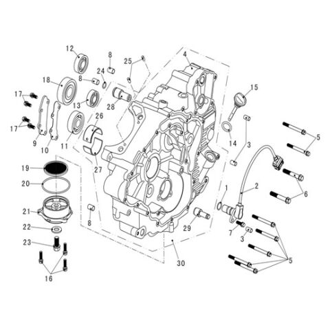 LEFT CRANKCASE
