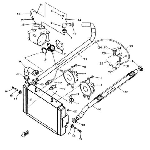 RADIATOR   （FOR 2WD）