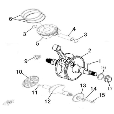 CRANKSHAFT COMP (NEW MODEL)